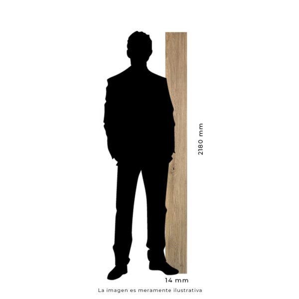 Piso De Madera Estructurado Roble Elegance Invisible 1 Lama Super Mate 14mm – 175mm x 2180mm