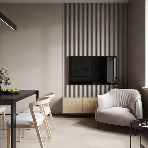 Revestimiento de Pared Interior Gris