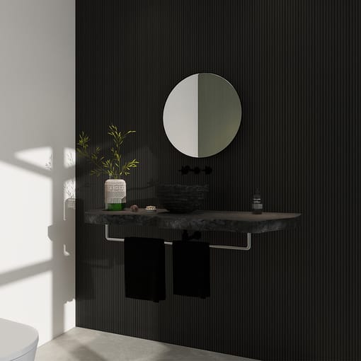 Revestimiento de Pared Interior Flat 3D Black Oak