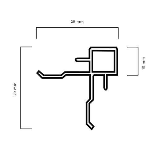 Perfil Esquinero para Decopanel