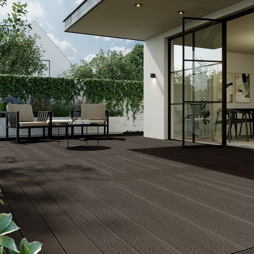 Deck Composite D18 Mix Chocolate