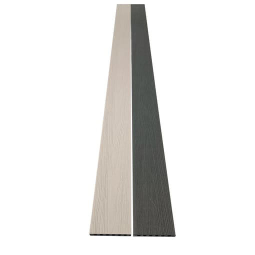 Deck Co-Extruded Dual Color G01 White Oak + G06 Silver Grey