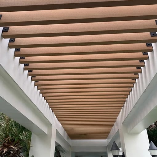 Viga Co-Extruded G04 Teak 50mm x 100mm stretch x 2 unidades