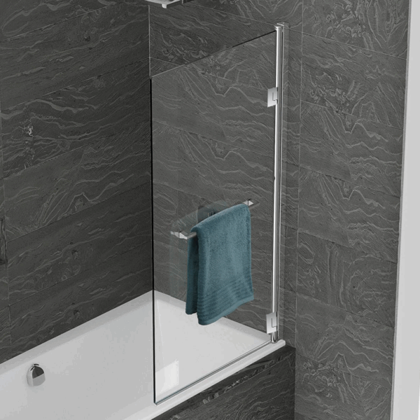 Mampara de Baño RebatibleTransparente Rectangular BS4003 80cm