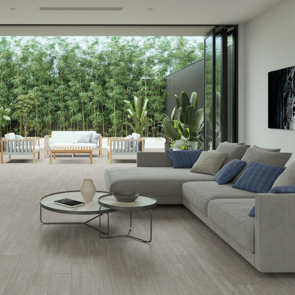 Porcelanato Larix Gris RC Slip-Stop 23cm x 120cm