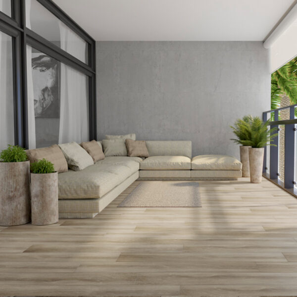 Porcelanato Oakland Beige RC 19cm x 120cm