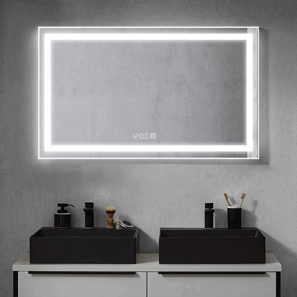 Espejo Led con Reloj K921 1200mm x 800mm