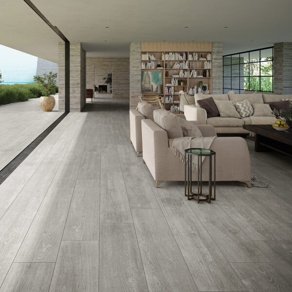 Porcelanato Larix Gris RC Slip-Stop 23cm x 120cm