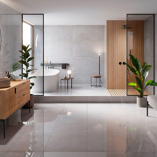 Porcelanato Marble Gris Caliza 60,8cm x 60,8cm