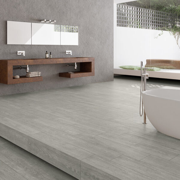 Porcelanato Larix Gris RC Slip-Stop 23cm x 120cm