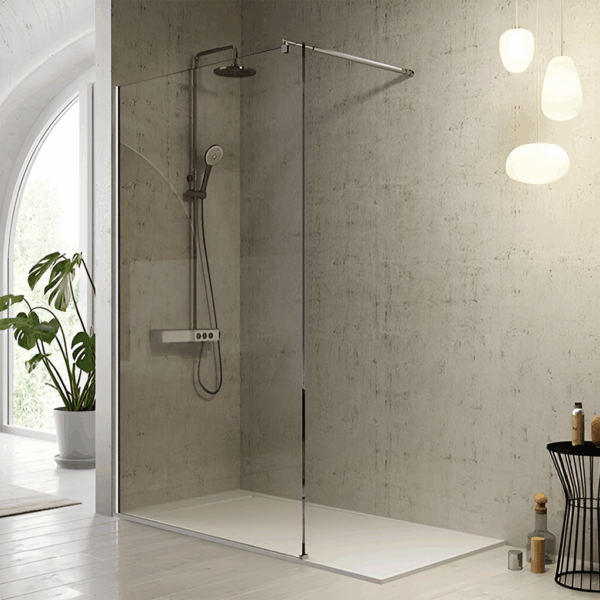 Mampara de Baño Fija Transparente 1003-1 90cm
