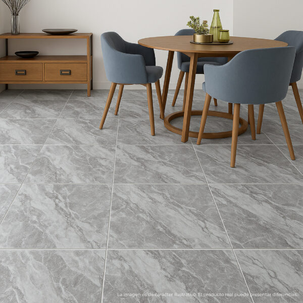 Piso Vinílico Autoadhesivo Grey Marble Matt 1,5mm