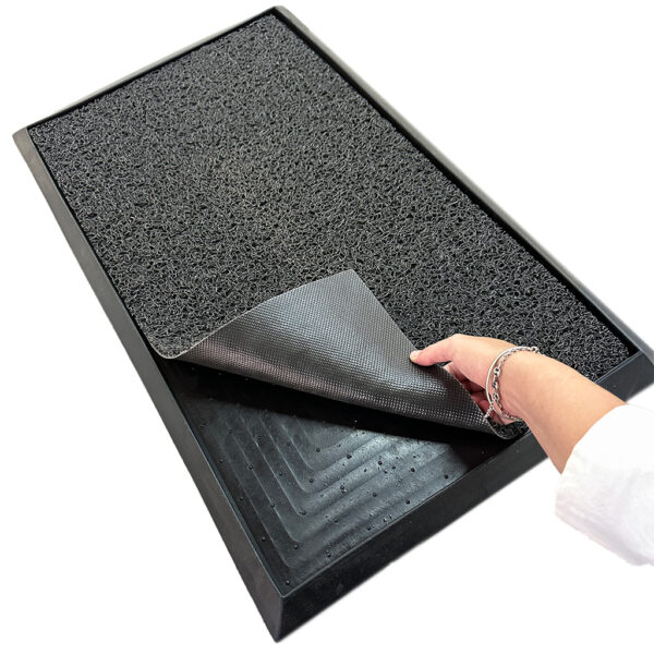 Felpudo Rulo Gris Oscuro 75cm x 45cm