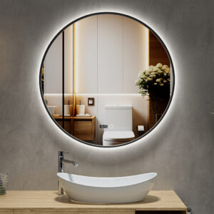 Espejo Led con Reloj HKM 2001 800mm x 800mm