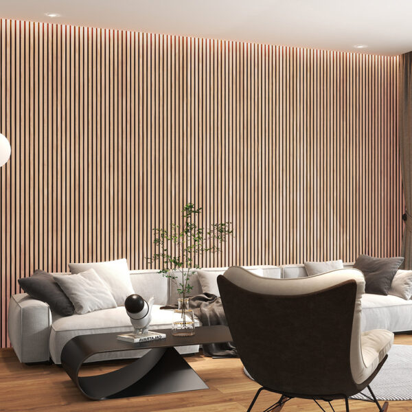 Revestimiento de Pared Interior Acústico Jatoba