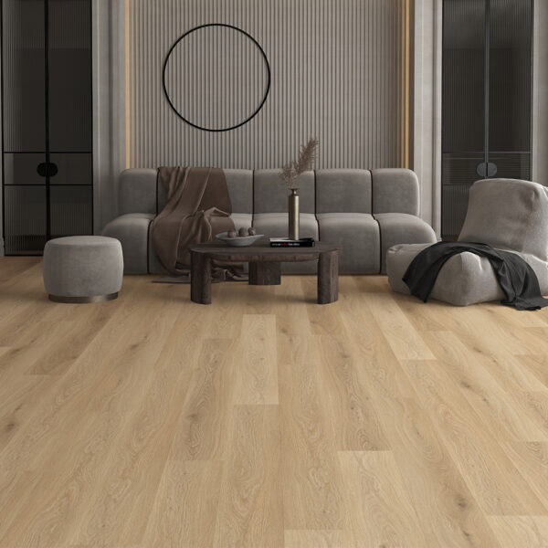 Piso Vinílico SPC Click Natural 5mm con manta