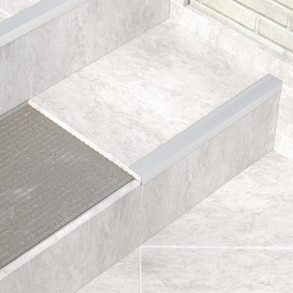 Perfil de Aluminio Terminación Plata 10mm x 25mm x 2700mm