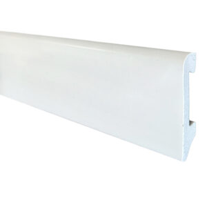 Varilla Zócalo Resistente al Agua Top Round Blanco Polar 14mm x 75mm x 2400mm