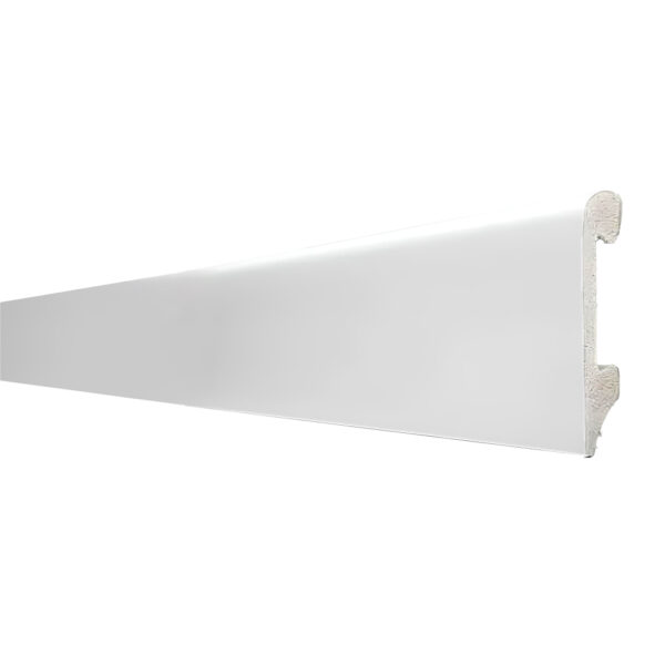 Varilla Zócalo Resistente al Agua Top Round Blanco Polar 14mm x 75mm x 2400mm