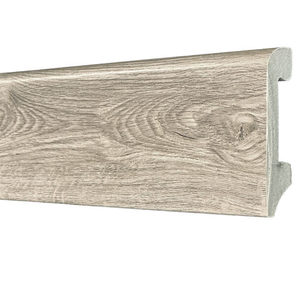 Varilla Zócalo Resistente al Agua Top Round Gris Frances 14mm x 75mm x 2400mm