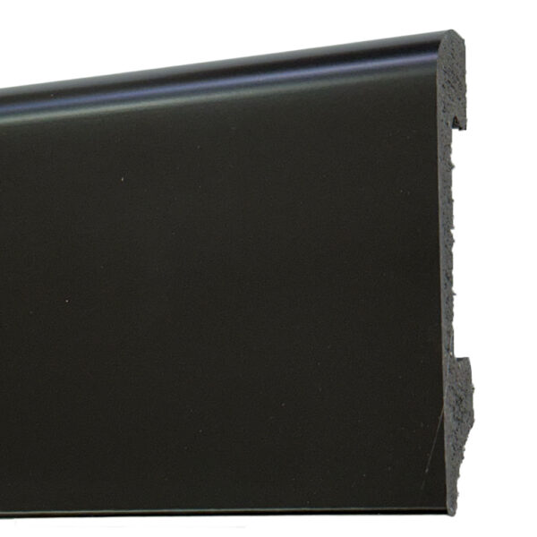 Varilla Zócalo Resistente al Agua Top Round Negro Azabache 14mm x 75mm x 2400mm