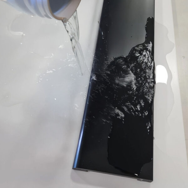 Varilla Zócalo Resistente al Agua Top Round Negro Azabache 15mm x 100mm x 2400mm