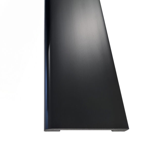 Varilla Zócalo Resistente al Agua Top Round Negro Azabache 15mm x 100mm x 2400mm