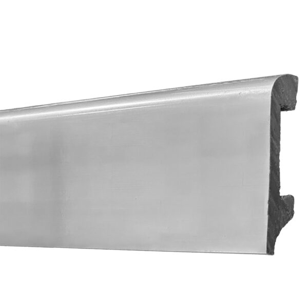 Varilla Zócalo Resistente al Agua Top Round Plata Pura 14mm x 75mm x 2400mm