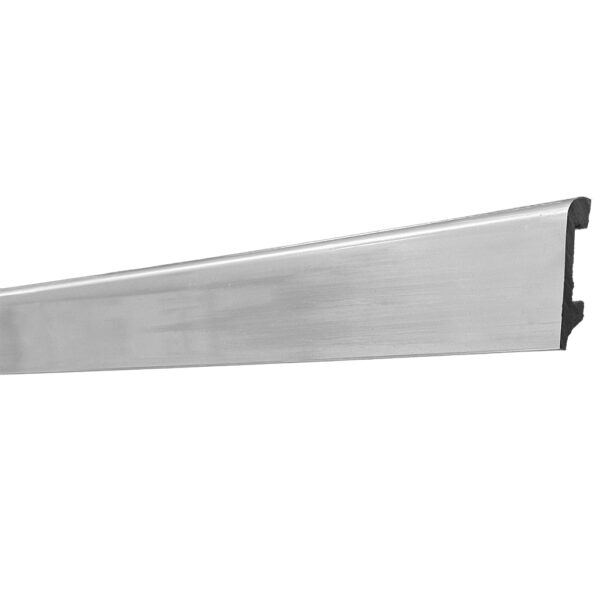 Varilla Zócalo Resistente al Agua Top Round Plata Pura 14mm x 75mm x 2400mm