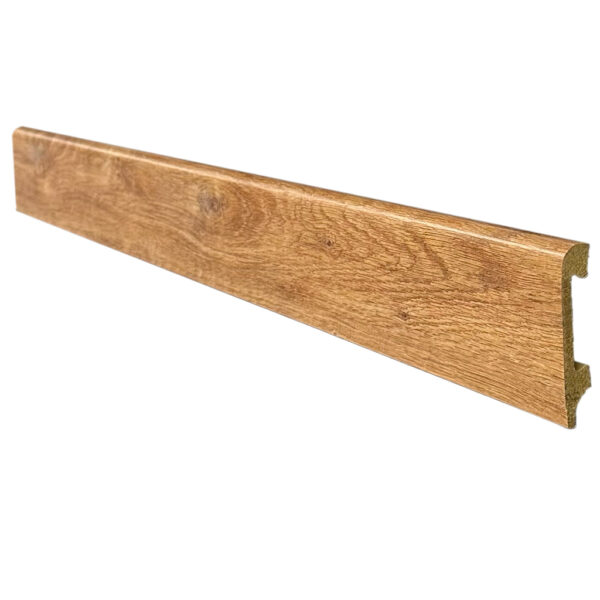 Varilla Zócalo Resistente al Agua Top Round Roble Dorado 14mm x 75mm x 2400mm