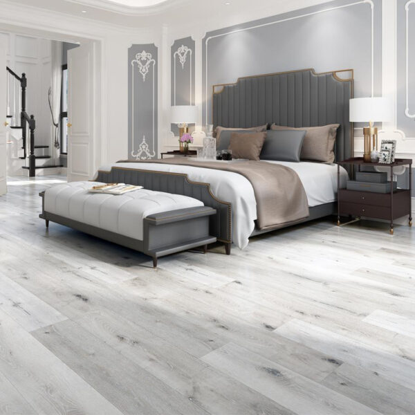 Piso Vinílico SPC Click Roble Fox SP001 5 mm con manta