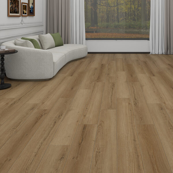 Piso Flotante Melamínico Waterproof Roble Hood Wp012 10mm con manta