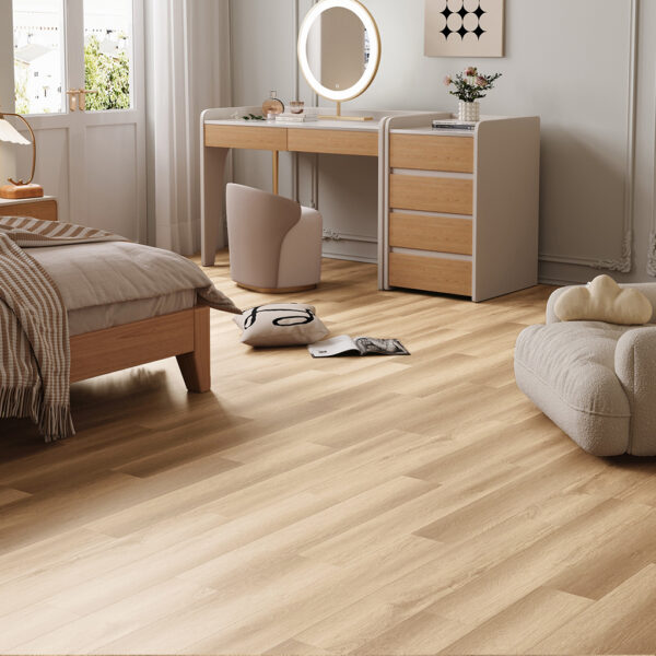 Piso Vinílico SPC Click Roble Crimea 5mm con manta