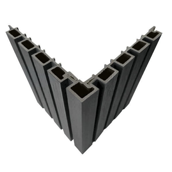 Perfil de Terminación Corner Revestimiento Exterior Co-Extruded G06 Silver Grey