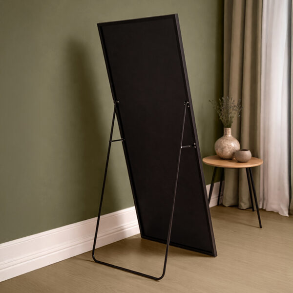 Espejo Rectangular con soporte 13X610X1755mm Negro