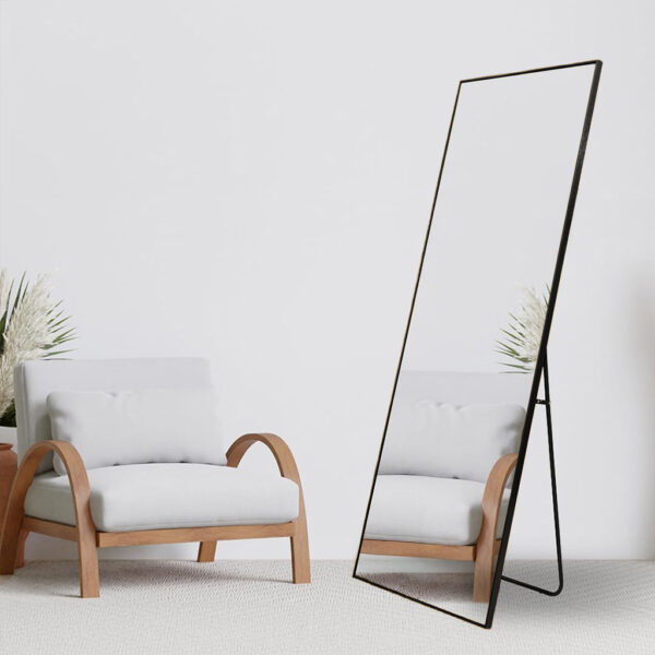 Espejo Rectangular con soporte 13X610X1755mm Negro