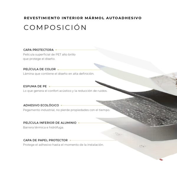 Mármol autoadhesivo Verona YP-75