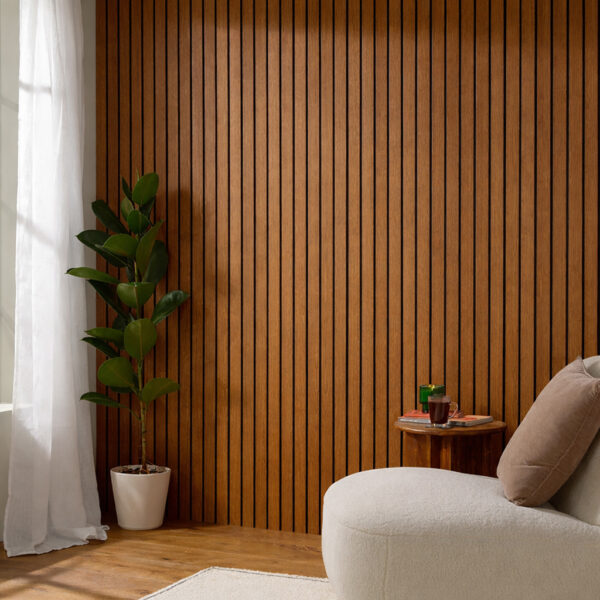 Revestimiento Interior Acústico Autoadhesivo Roble Oscuro 10