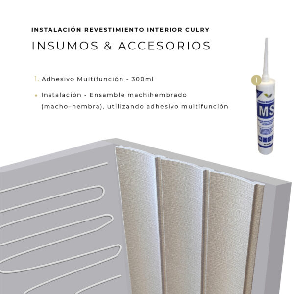 Revestimiento de Pared Interior Curly Ash 25cm