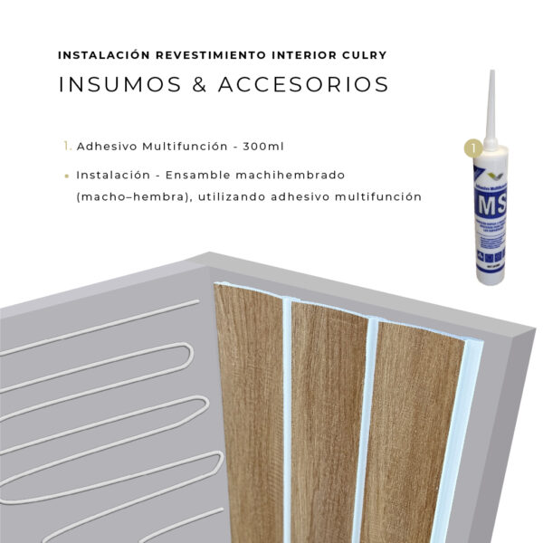 Revestimiento de Pared Interior Curly Root 25cm
