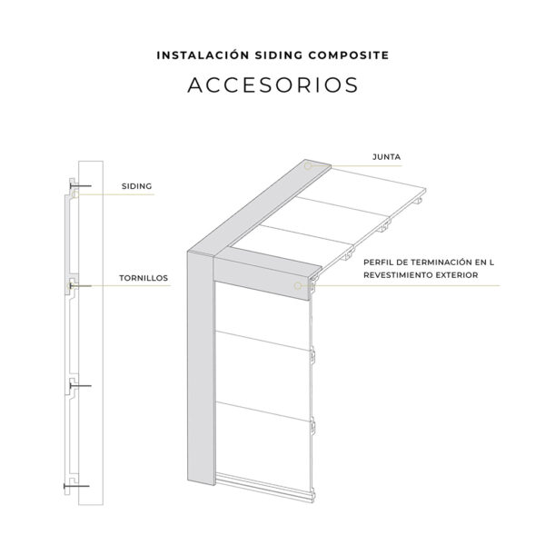 Siding Composite 02# stretch x 4 unidades